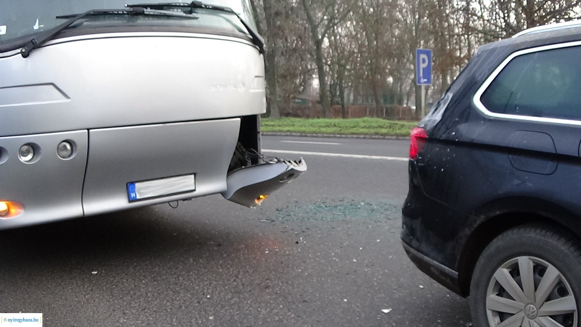 Baleset a Hunyadi utca és Tavasz utca csomópontjában