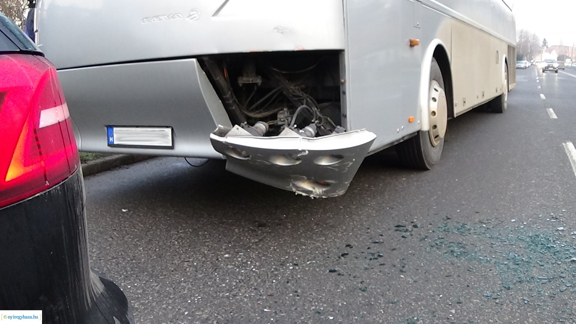 Baleset a Hunyadi utca és Tavasz utca csomópontjában