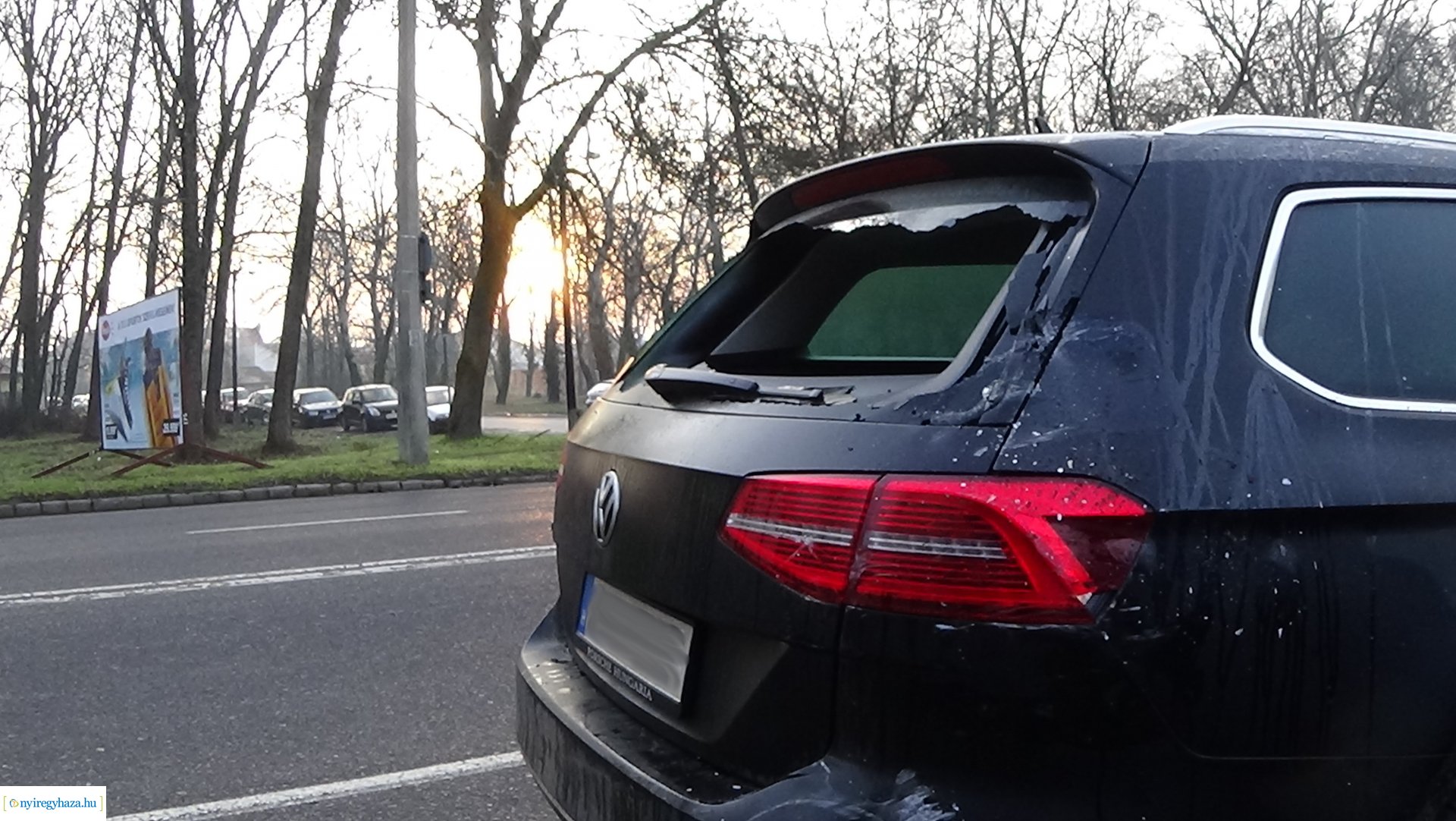 Baleset a Hunyadi utca és Tavasz utca csomópontjában