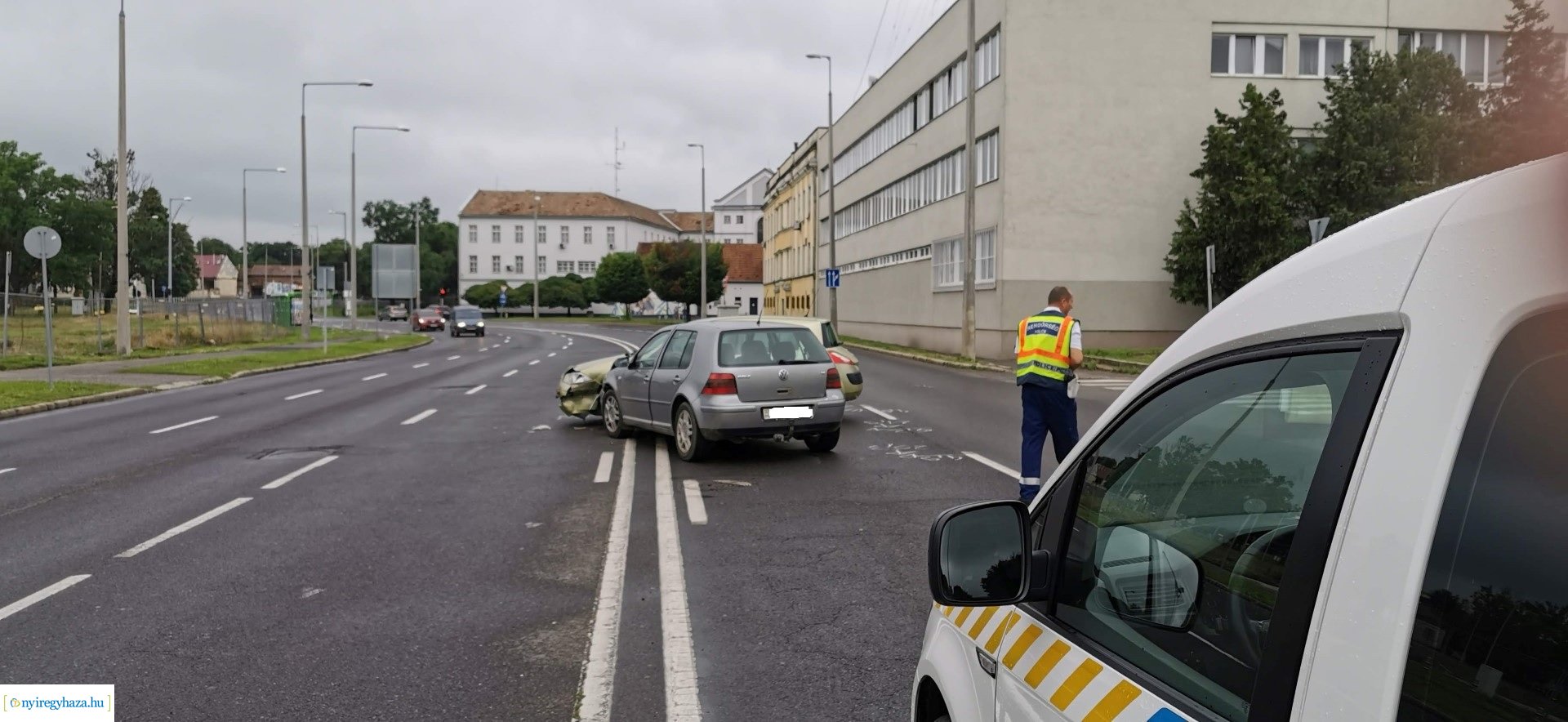 Baleset a Hunyadi utcán