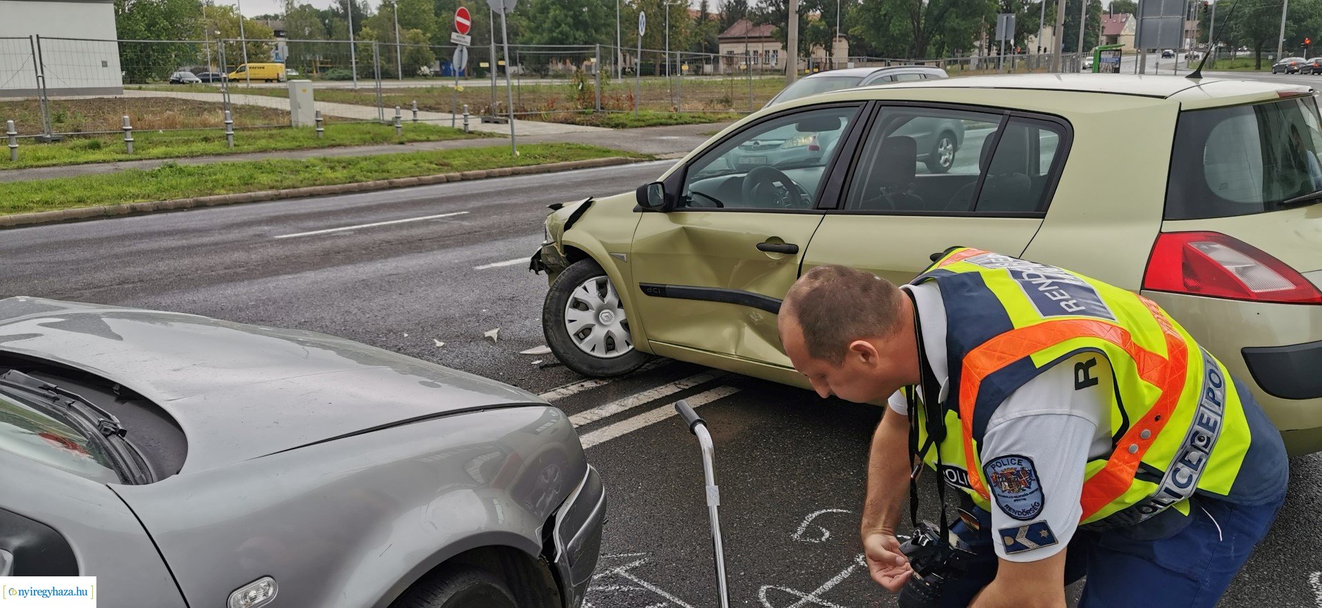 Baleset a Hunyadi utcán