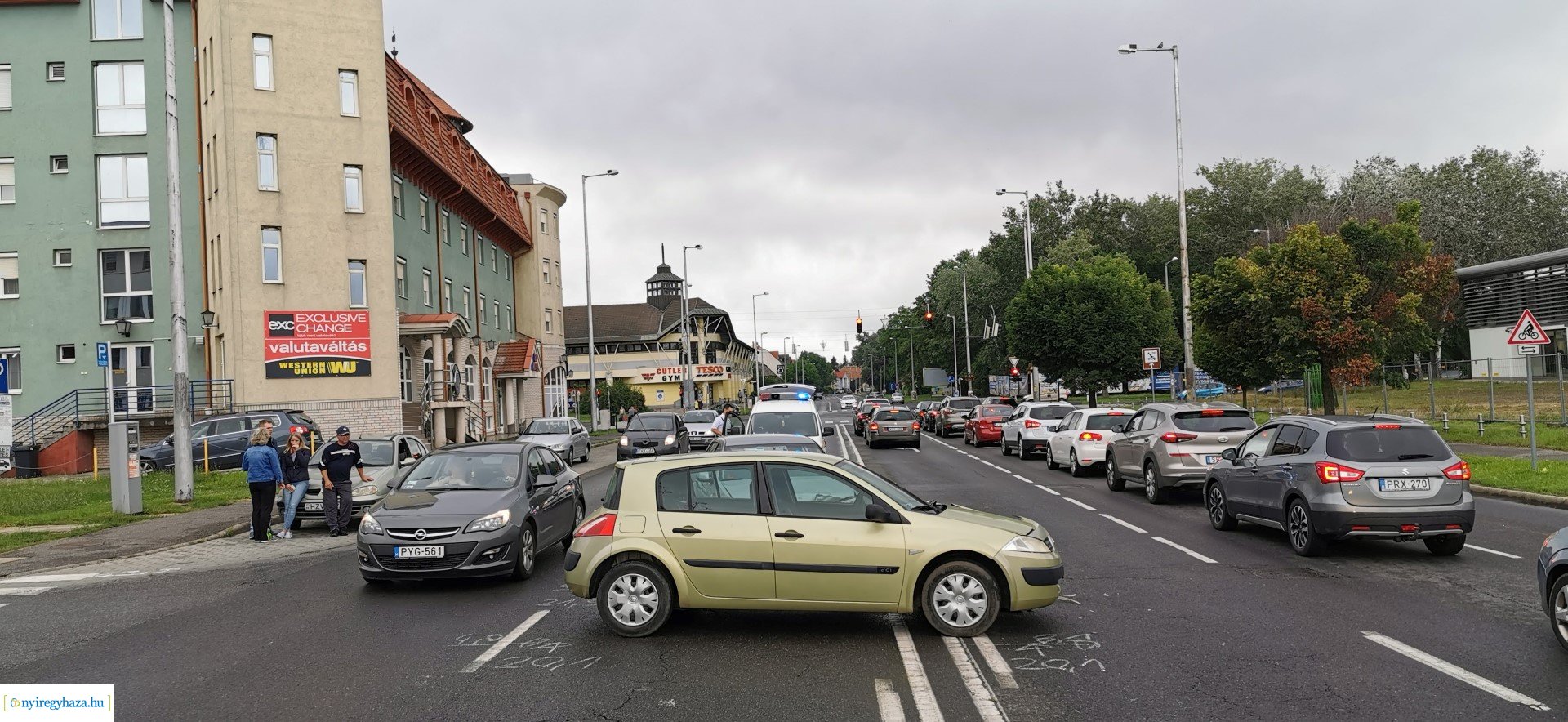 Baleset a Hunyadi utcán