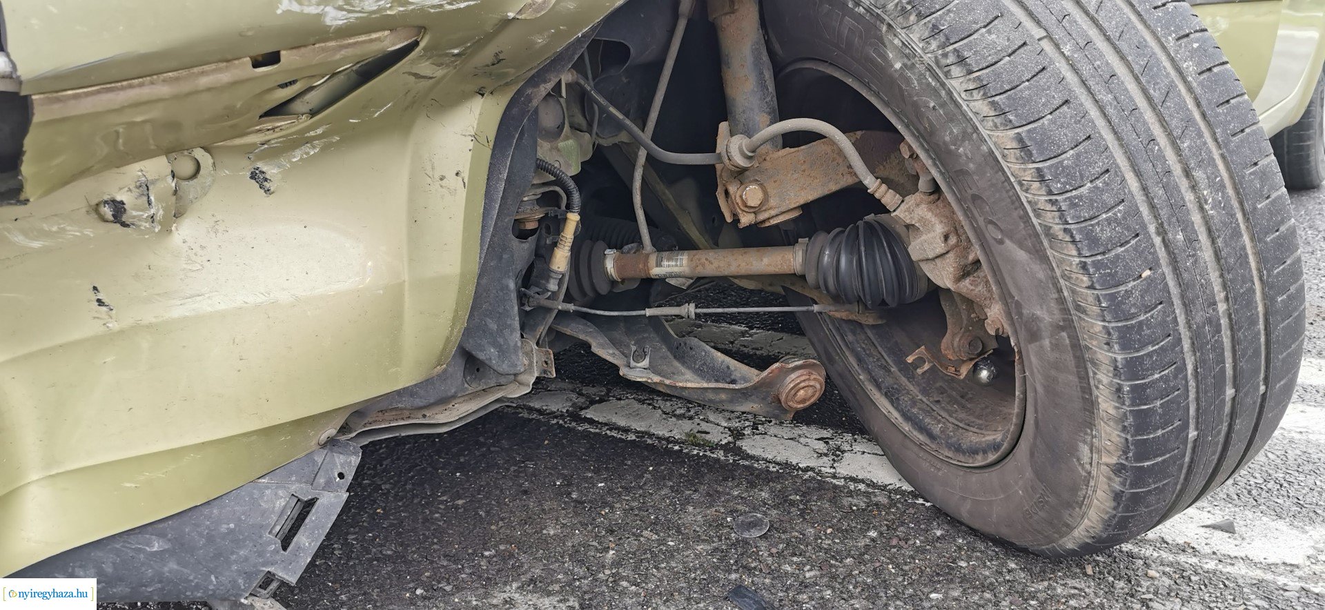 Baleset a Hunyadi utcán