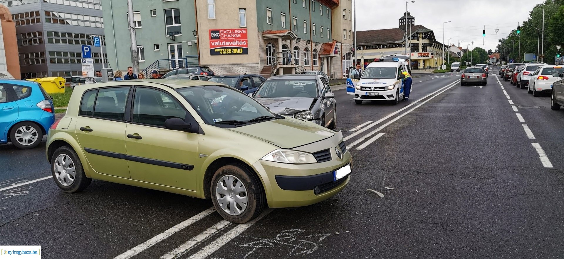 Baleset a Hunyadi utcán