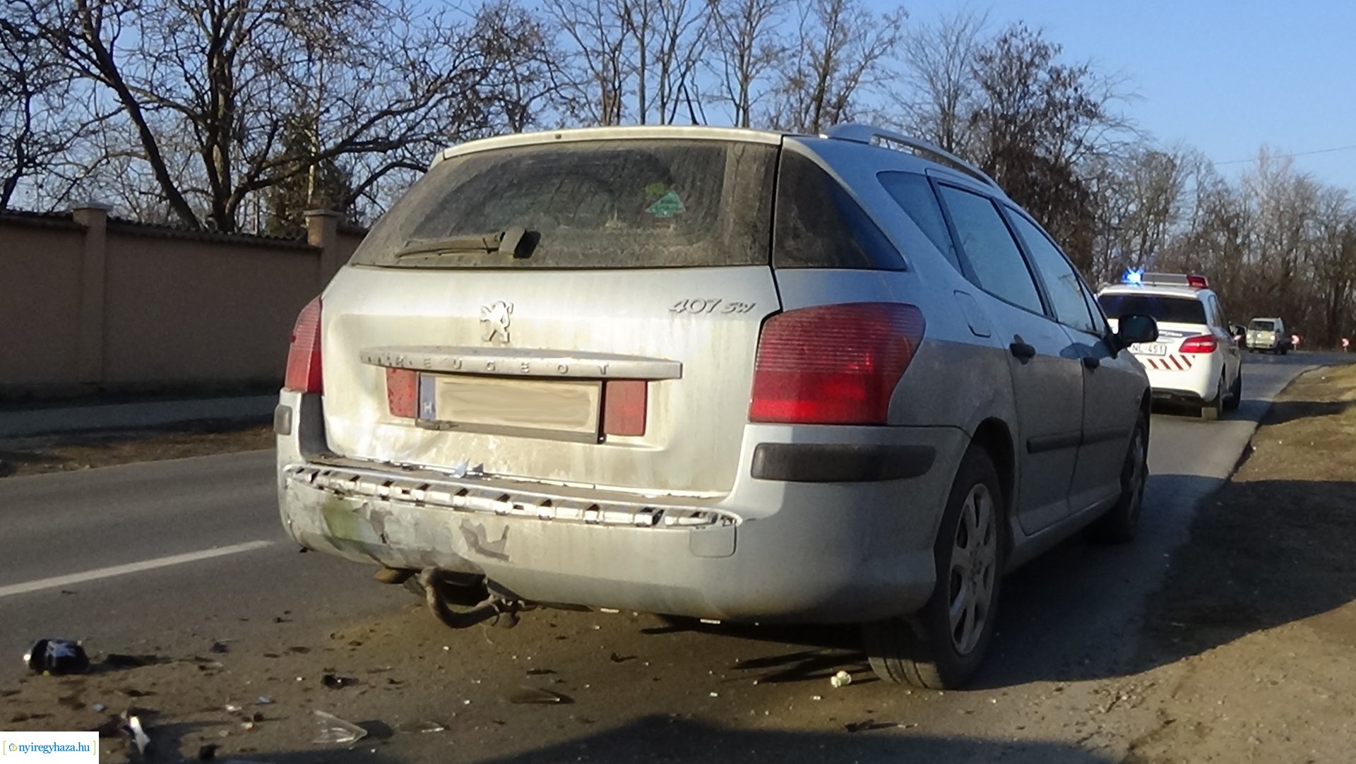 Baleset a Kemecsei úton