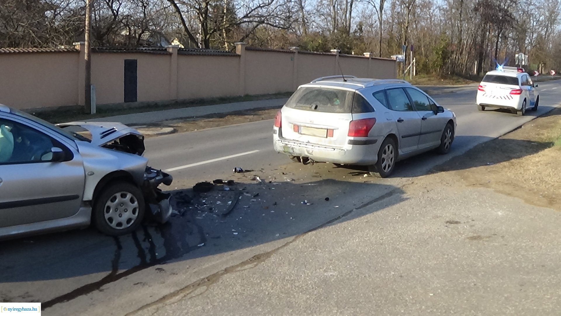 Baleset a Kemecsei úton