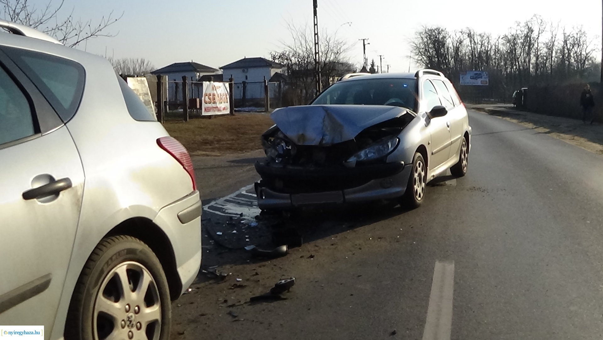 Baleset a Kemecsei úton