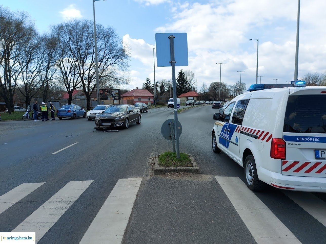 Baleset a Kert utcán