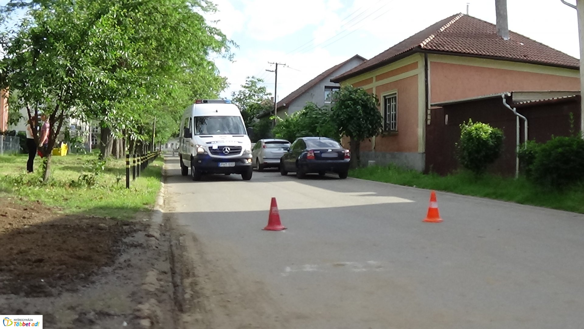 Baleset a Mikszáth Kálmán és a Czuczor Gergely utca kereszteződésében