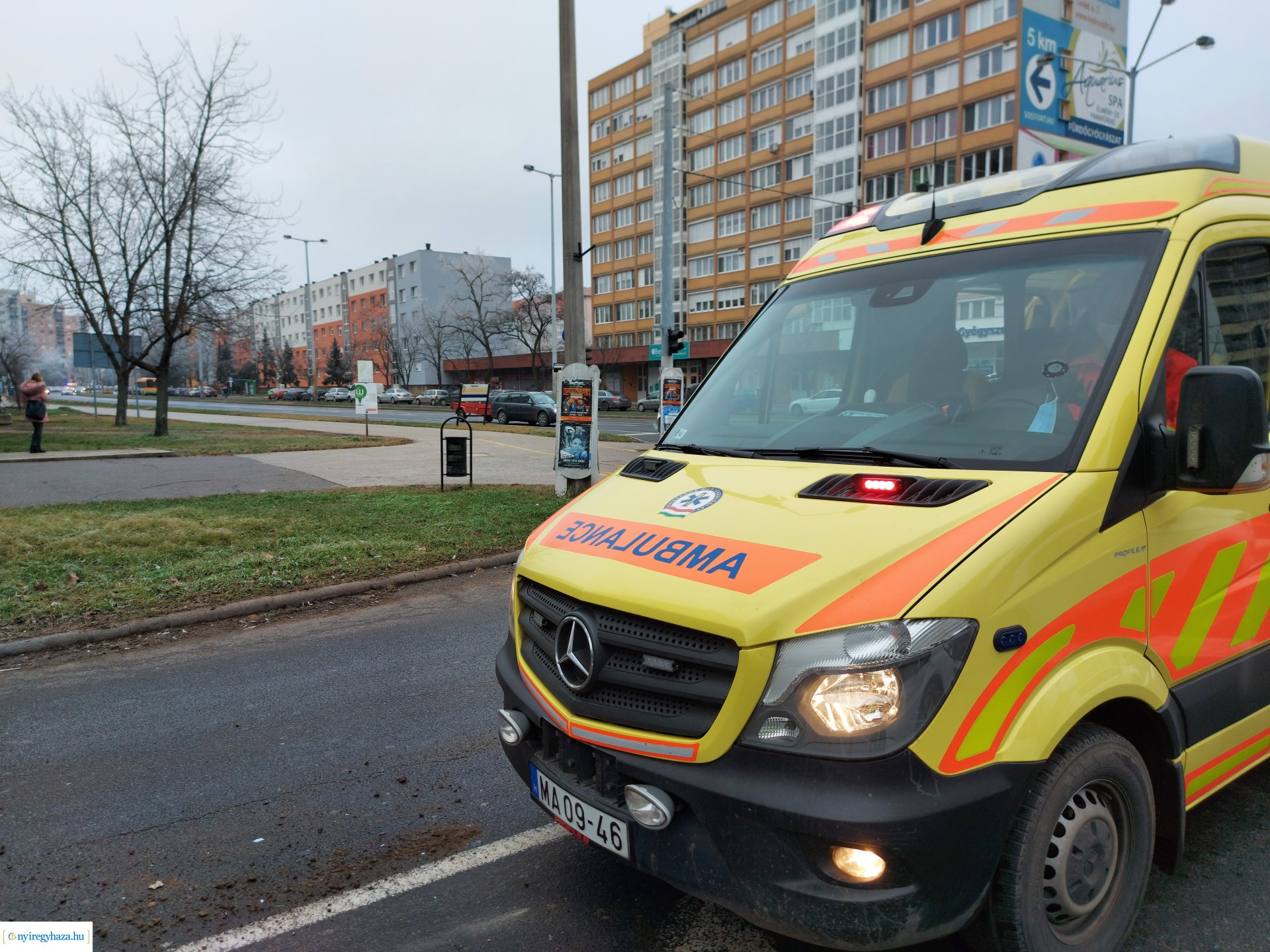 Baleset a Sóstói úton