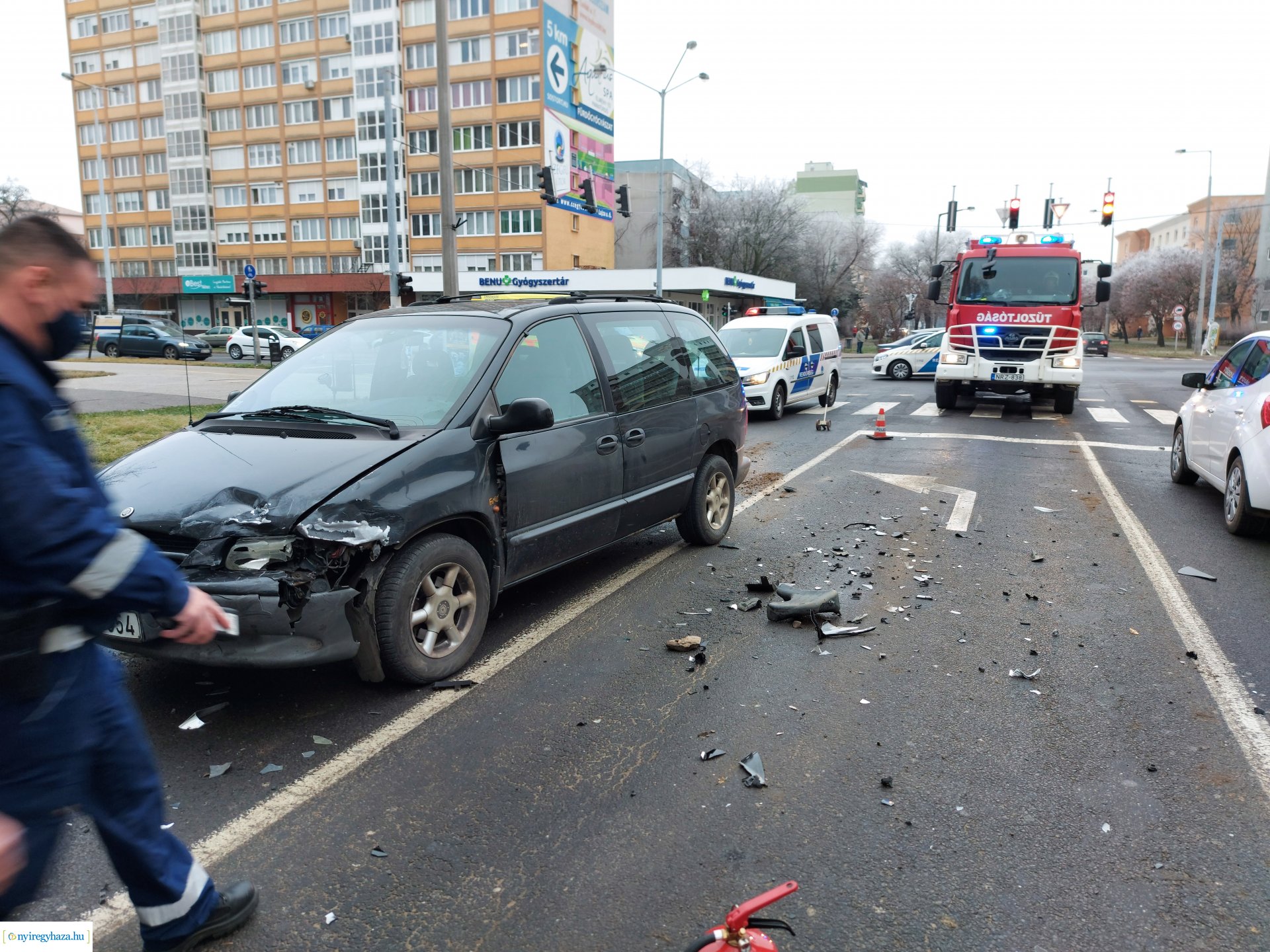 Baleset a Sóstói úton