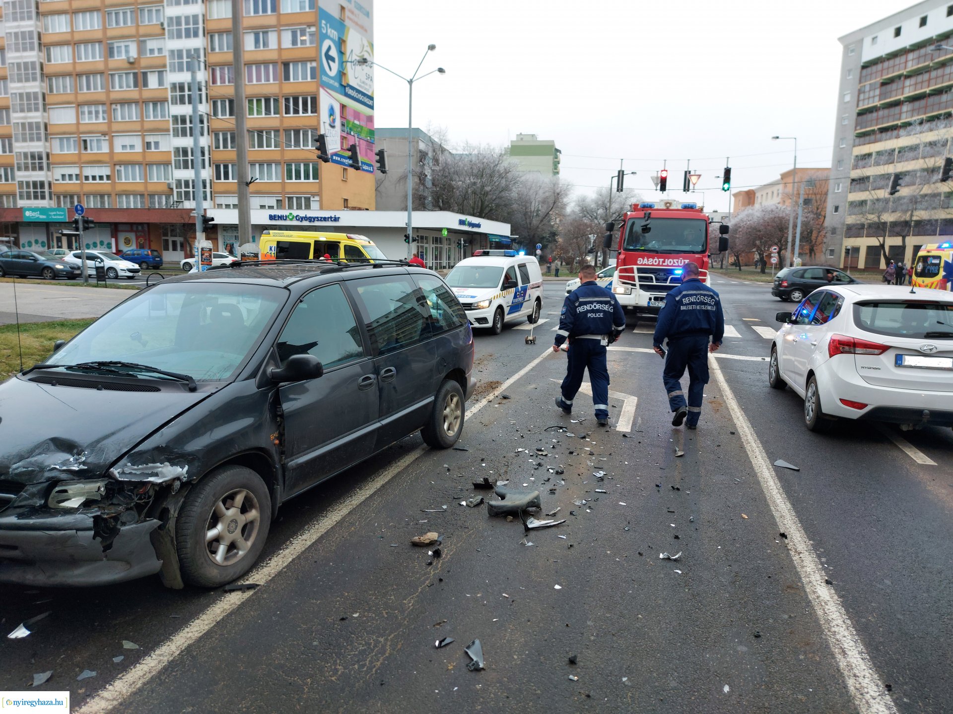Baleset a Sóstói úton