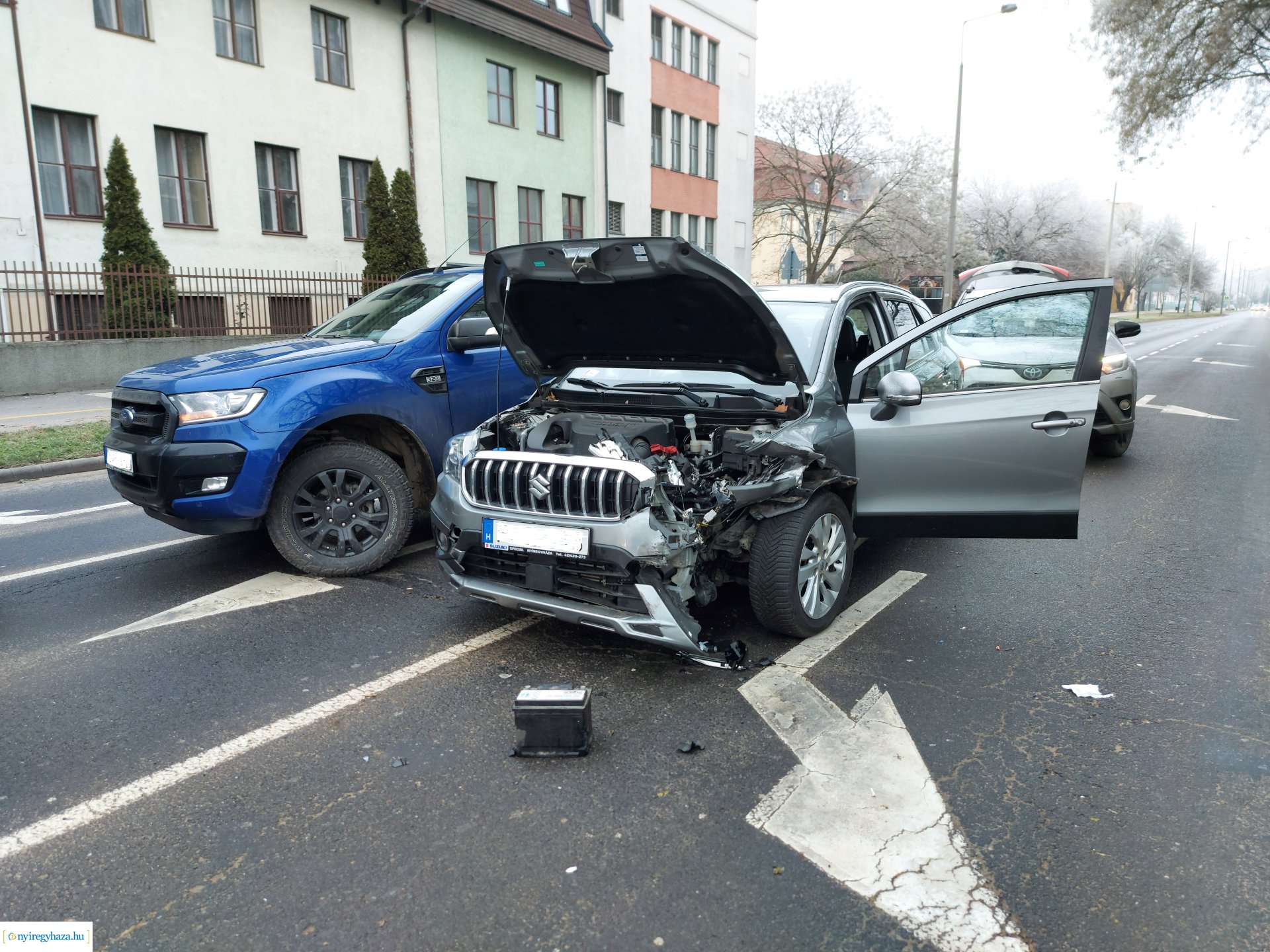 Baleset a Sóstói úton