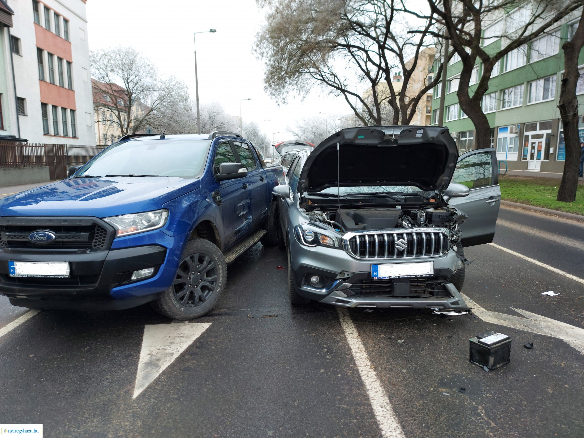 Baleset a Sóstói úton