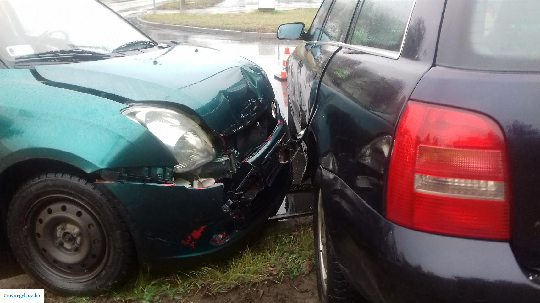 Baleset a Stadion és Krúdy Gyula utcák kereszteződésében