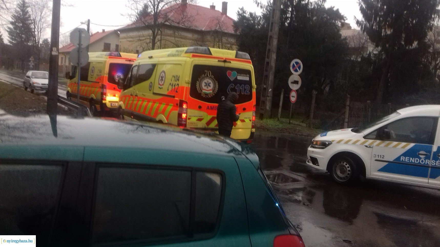 Baleset a Stadion és Krúdy Gyula utcák kereszteződésében