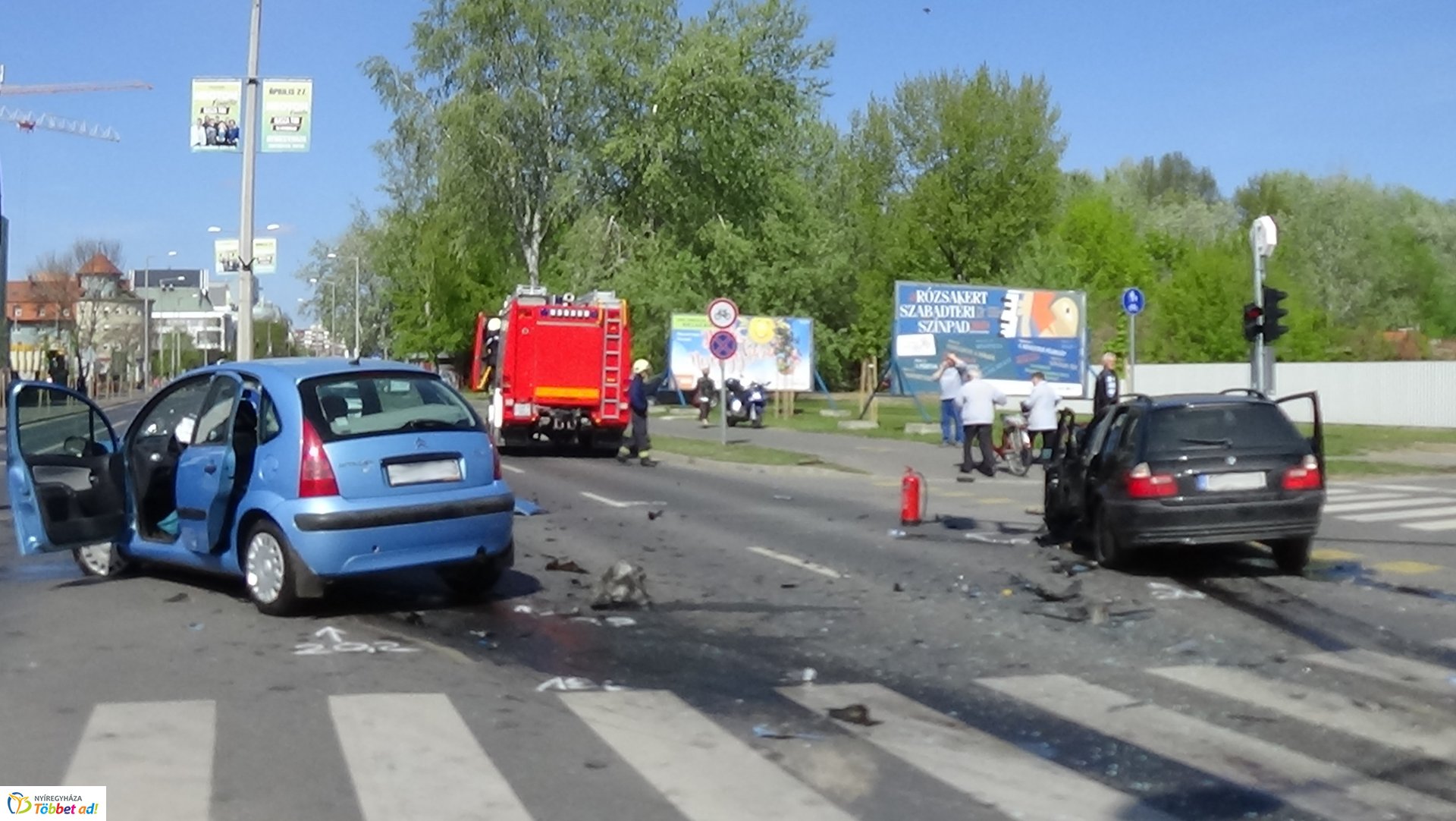 Baleset a Szegfű utcán