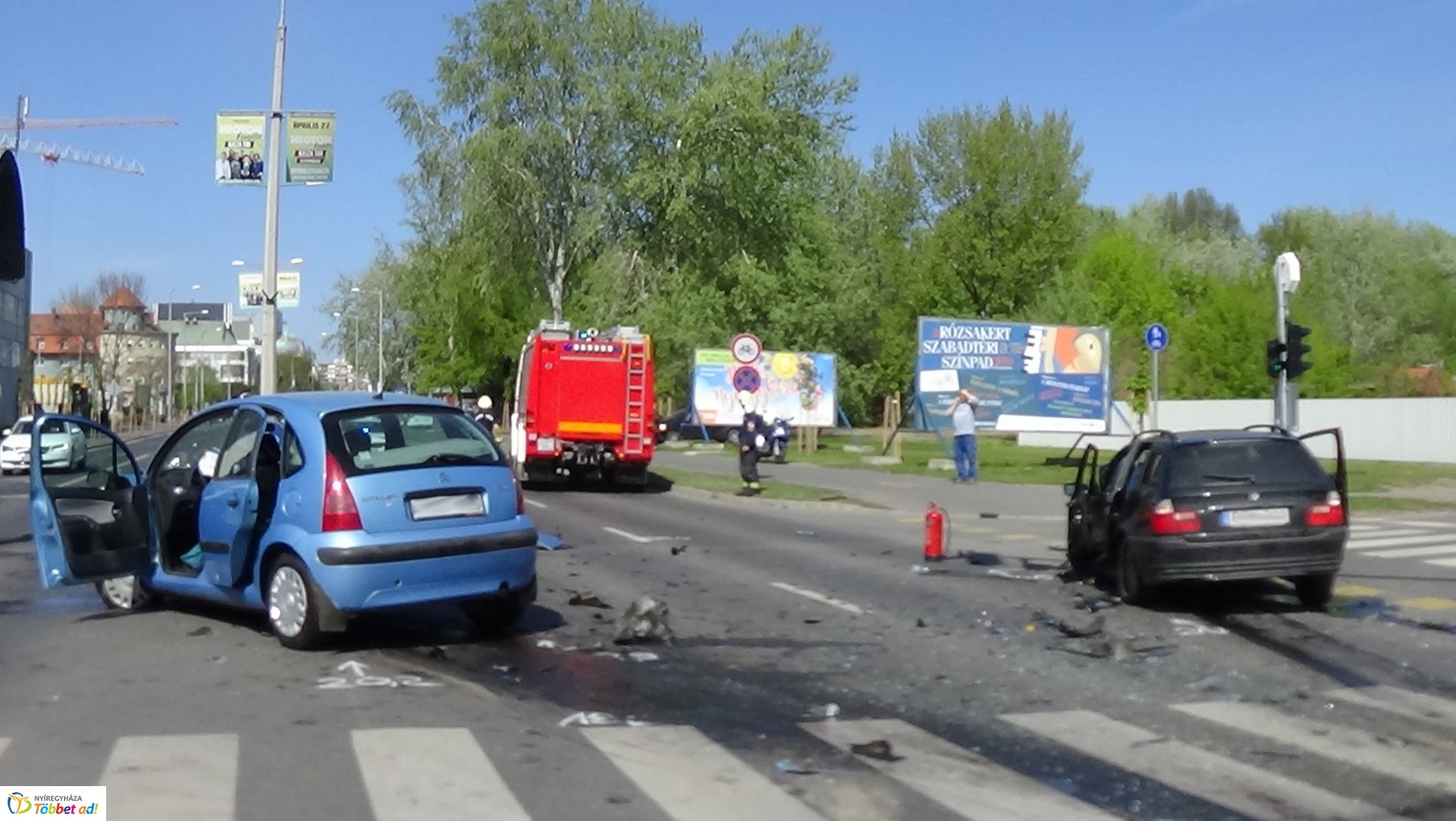 Baleset a Szegfű utcán