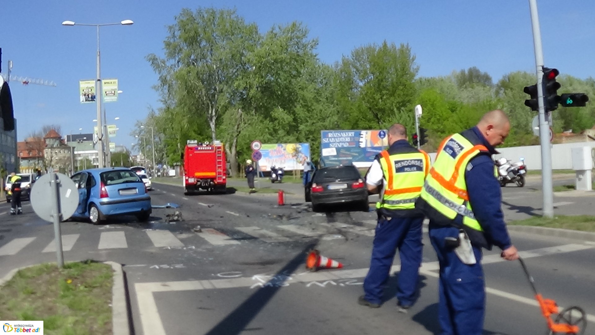 Baleset a Szegfű utcán
