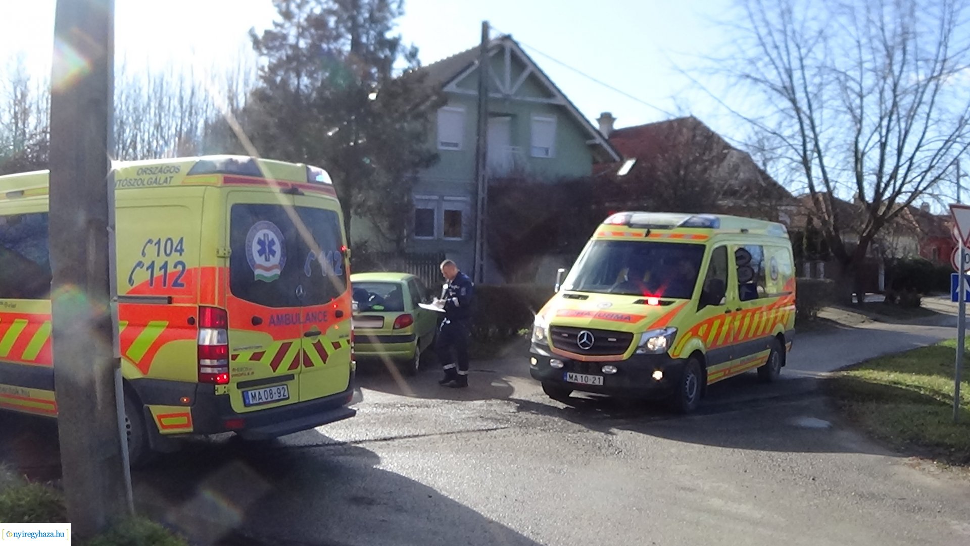 Baleset a Táncsics Mihály és a Bartók Béla utca kereszteződésében