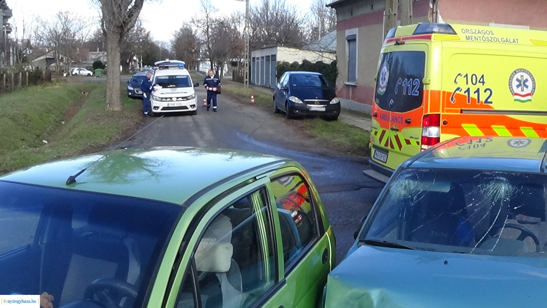 Baleset a Táncsics Mihály és a Bartók Béla utca kereszteződésében