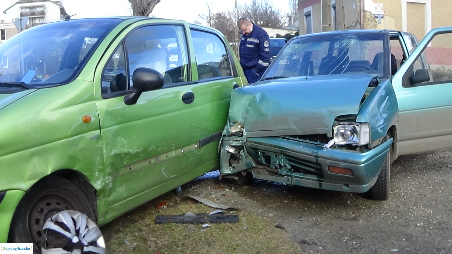 Baleset a Táncsics Mihály és a Bartók Béla utca kereszteződésében