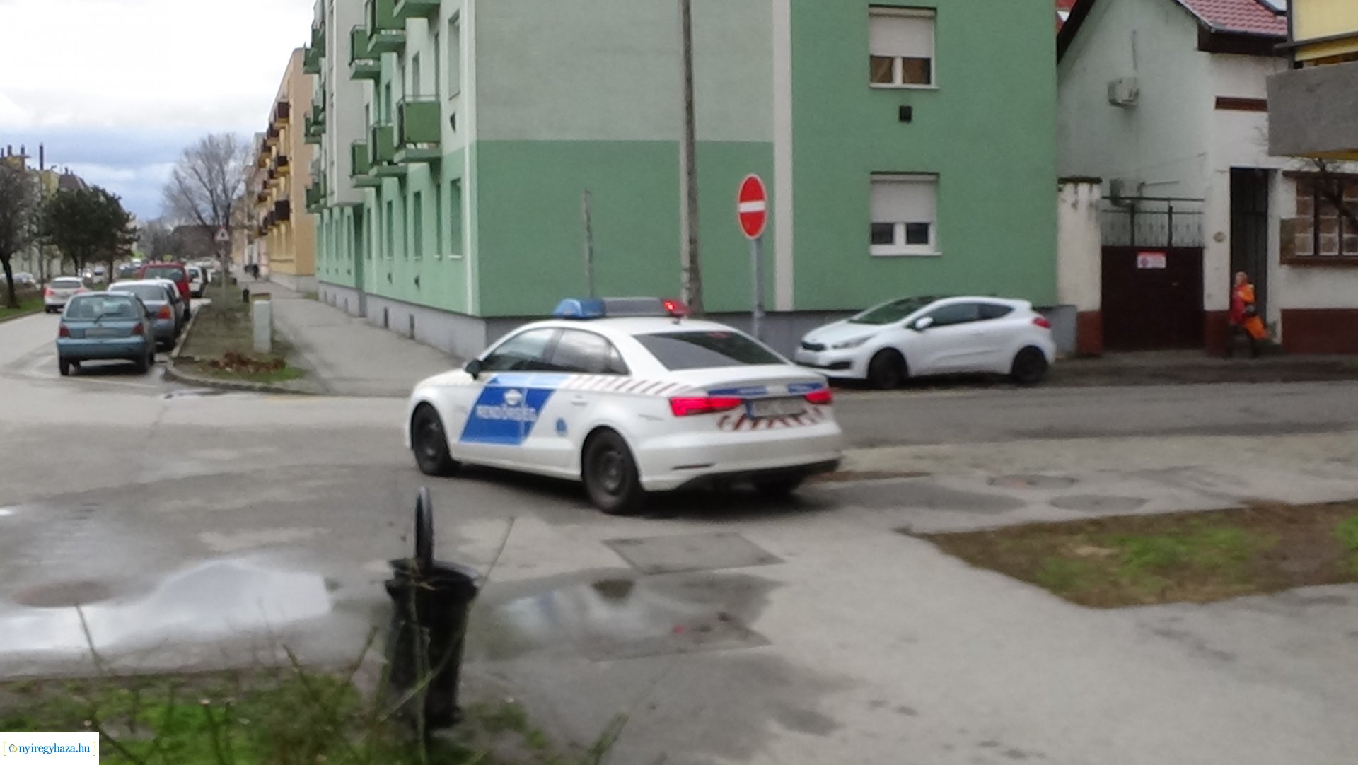 Baleset az Arany János utcán