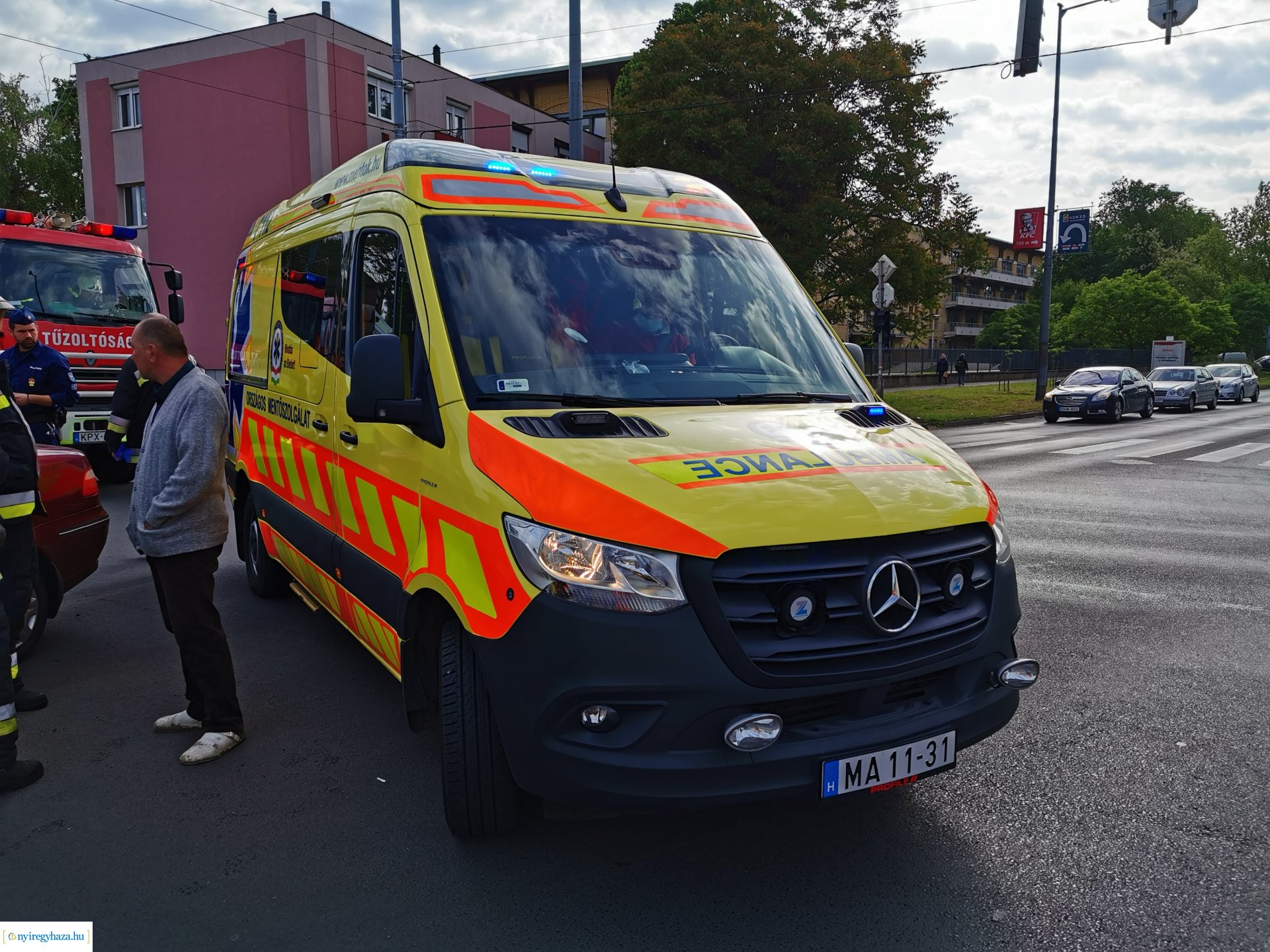 Baleset az Inczédy sornál