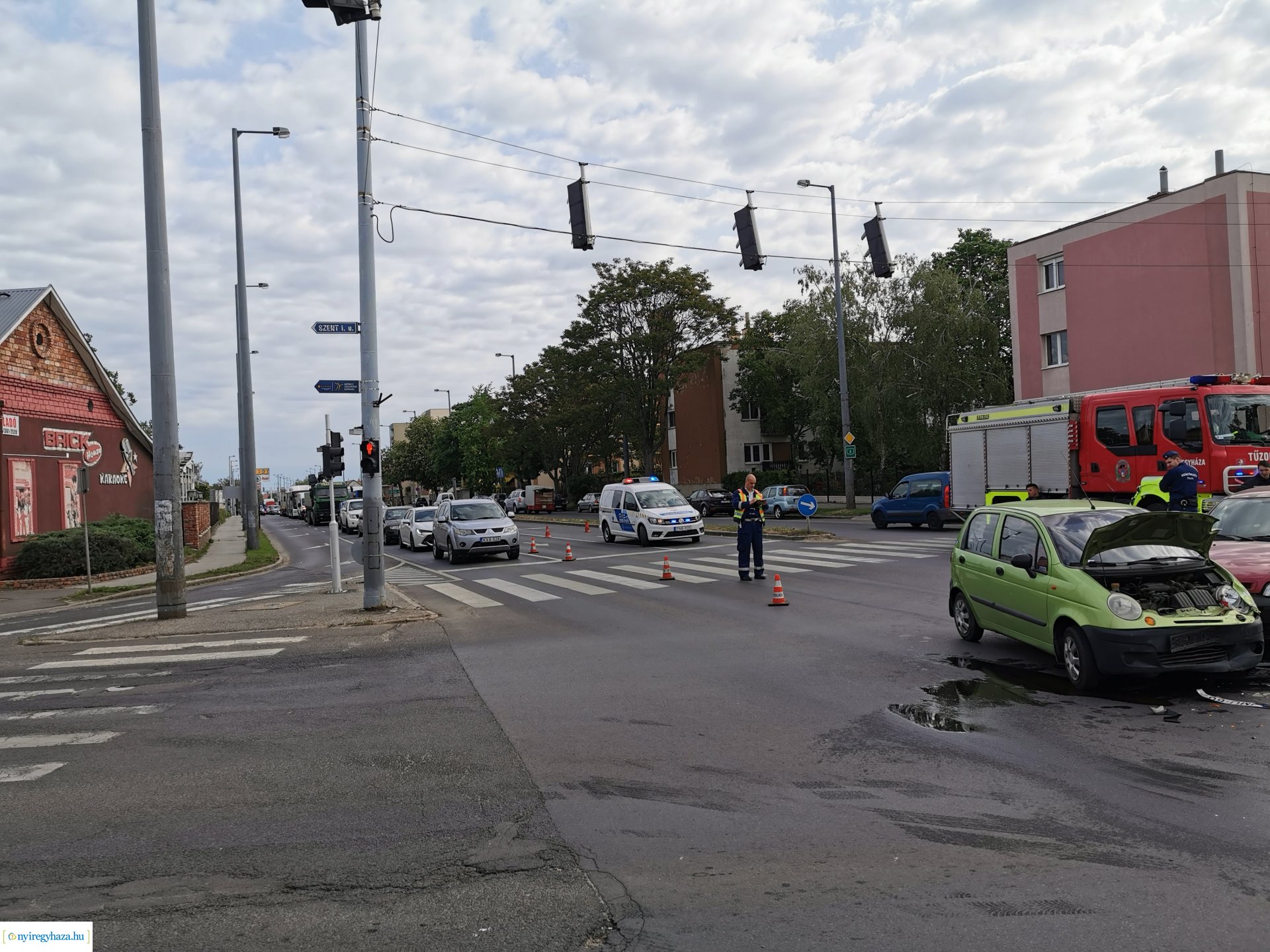 Baleset az Inczédy sornál