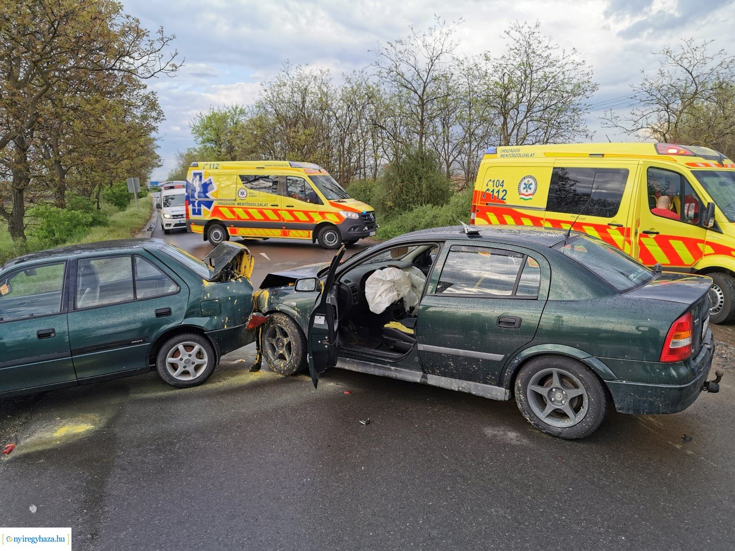 Baleset Császárszállás külterületén