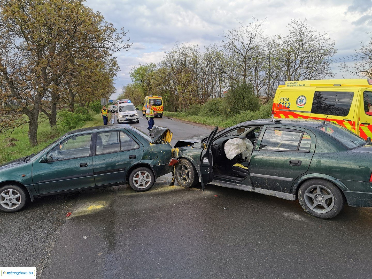 Baleset Császárszállás külterületén