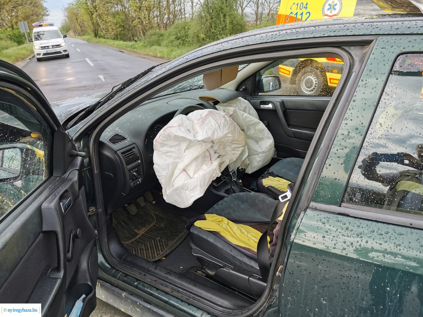 Baleset Császárszállás külterületén