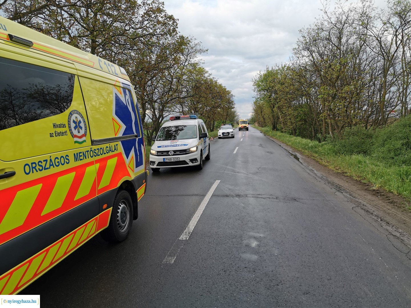 Baleset Császárszállás külterületén