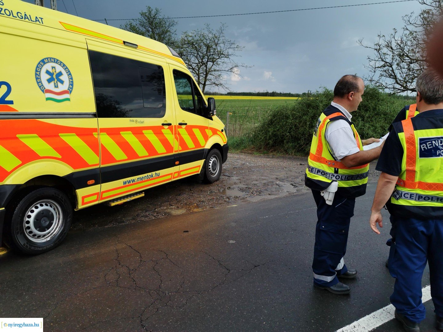 Baleset Császárszállás külterületén