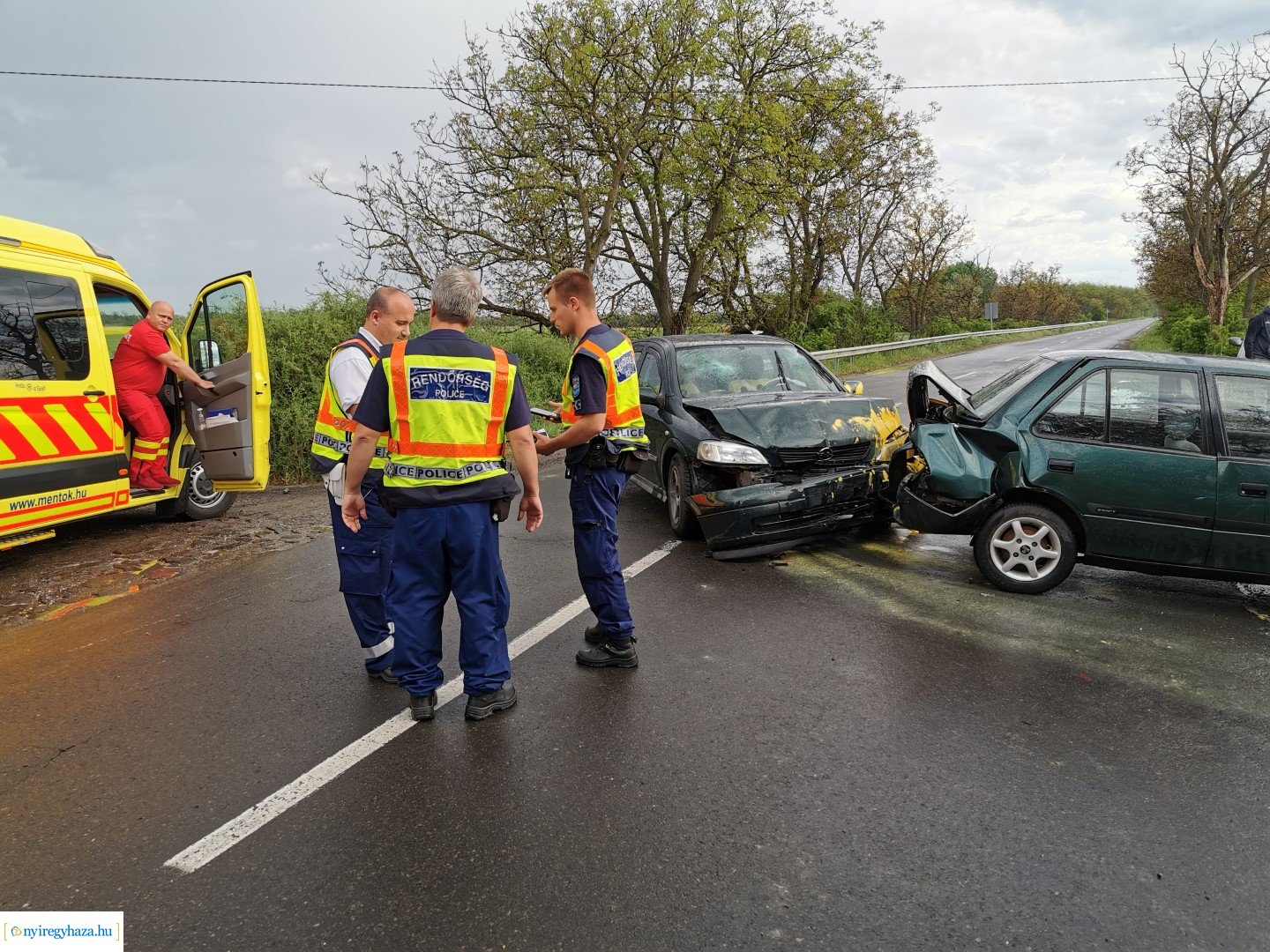 Baleset Császárszállás külterületén