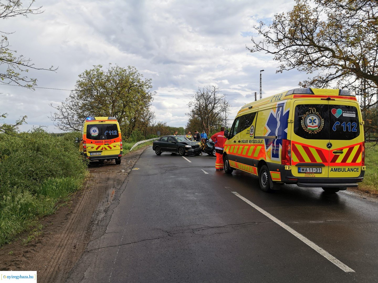 Baleset Császárszállás külterületén