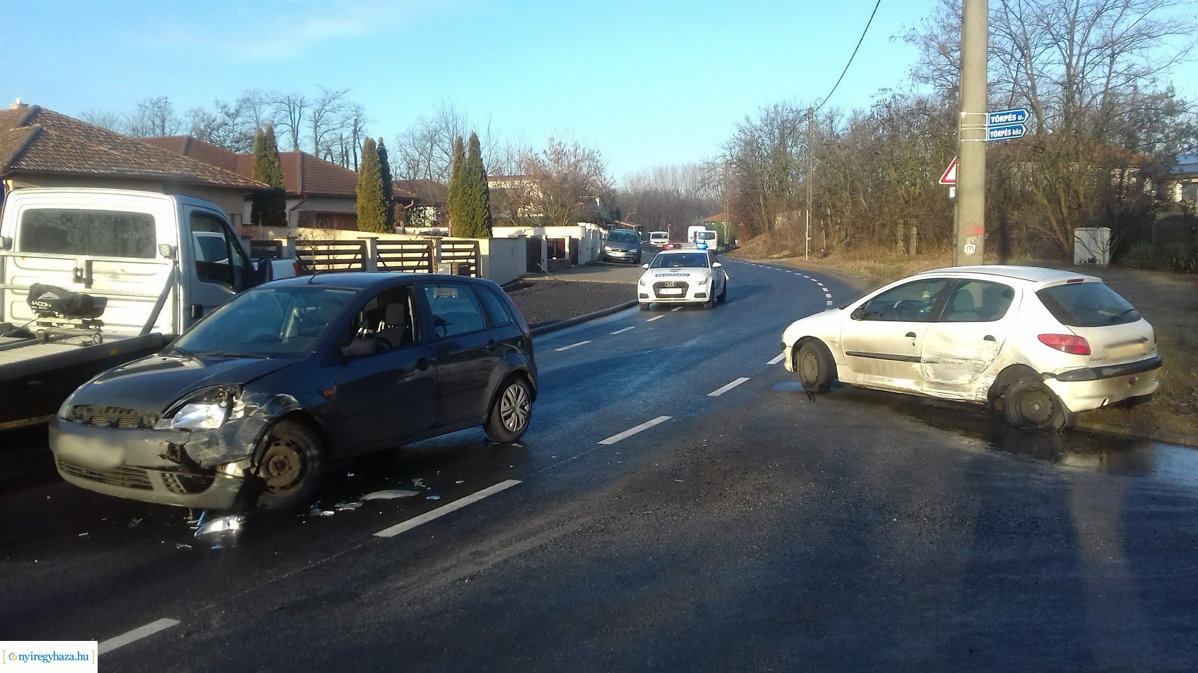 Baleset Kabalás belterületén