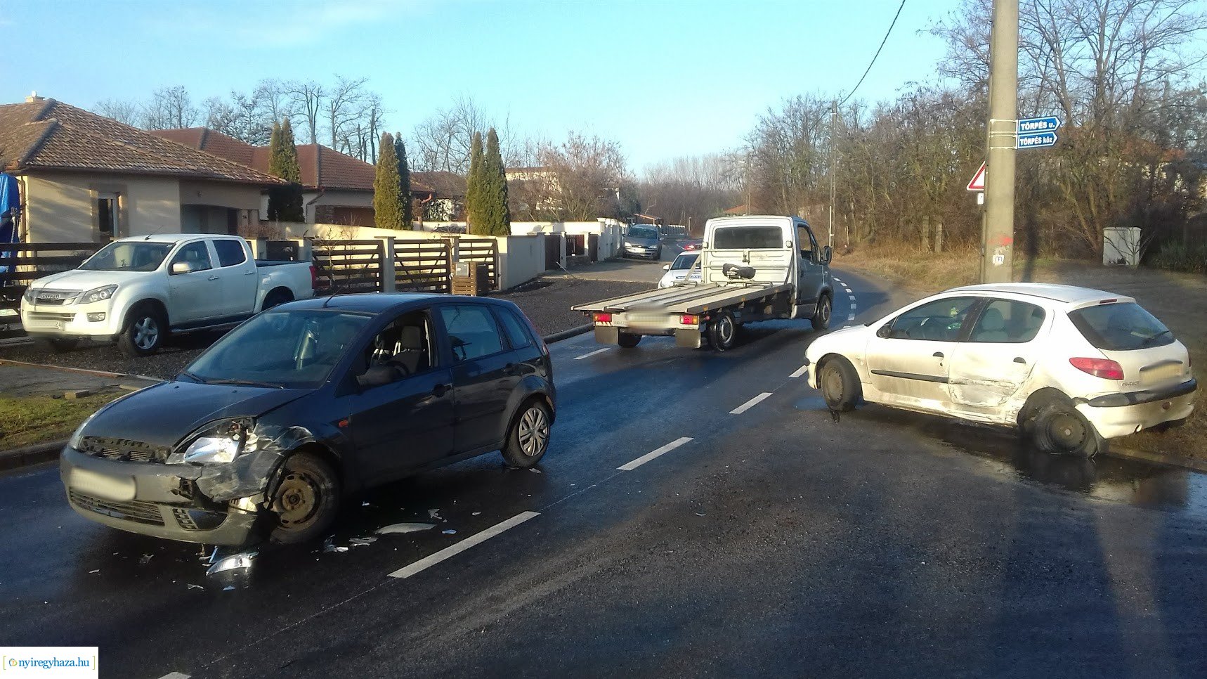 Baleset Kabalás belterületén