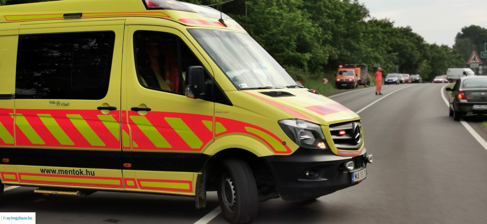 Baleset Kőlapos és Nyírpazony között