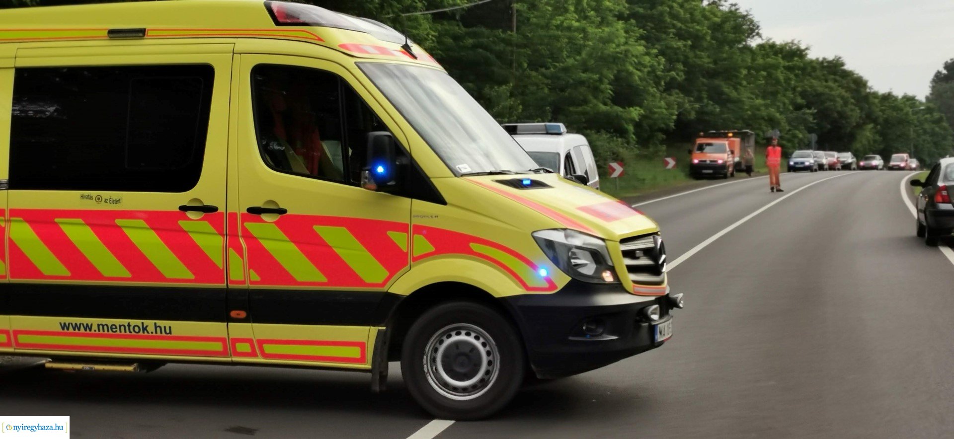 Baleset Kőlapos és Nyírpazony között