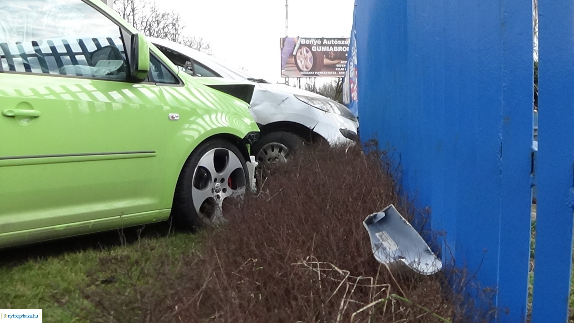 Baleset Nyírszőlősnél