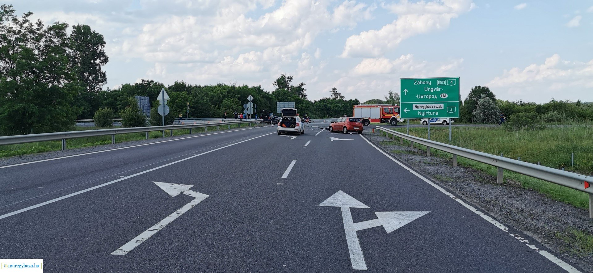 Baleset Nyírturánál