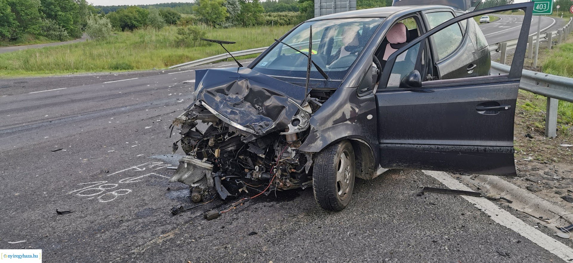 Baleset Nyírturánál