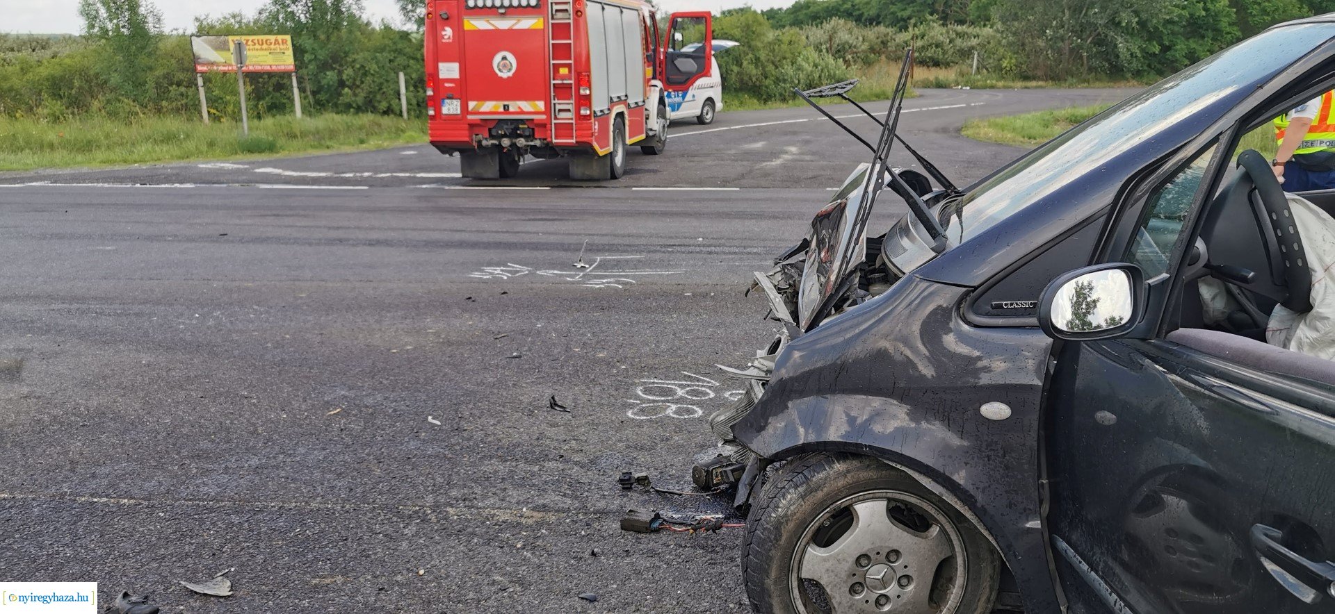 Baleset Nyírturánál