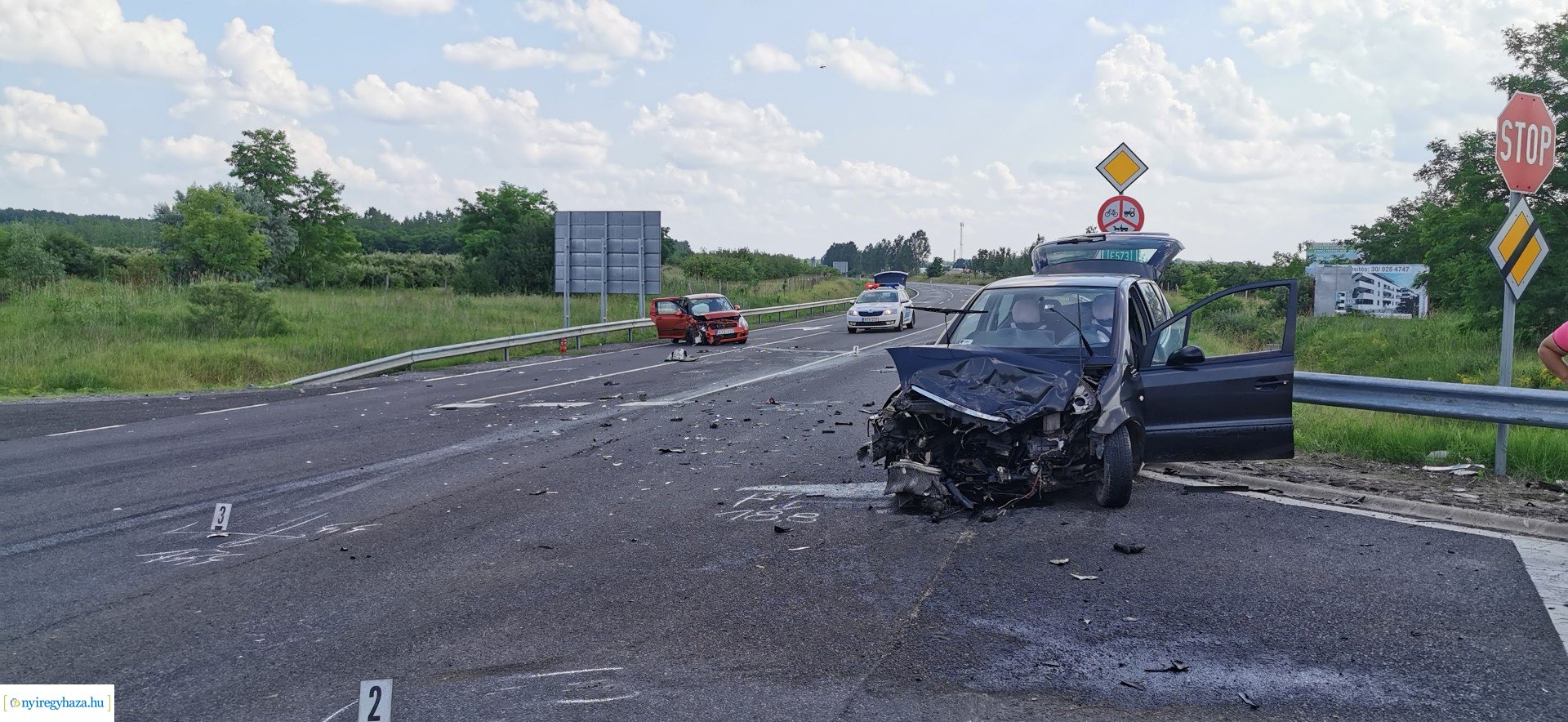 Baleset Nyírturánál