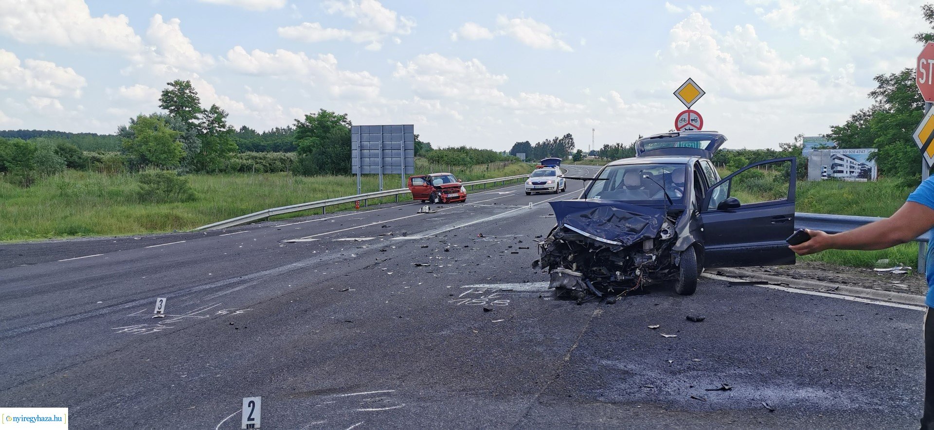 Baleset Nyírturánál