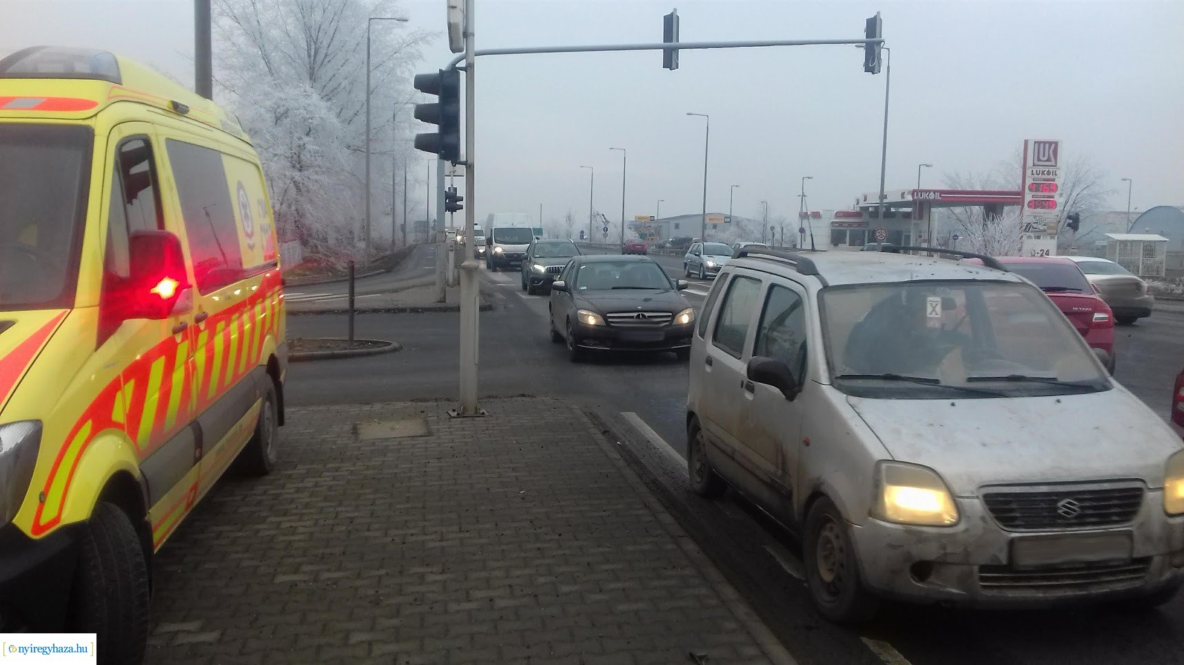 Baleset Rozsrétszőlő külterületén