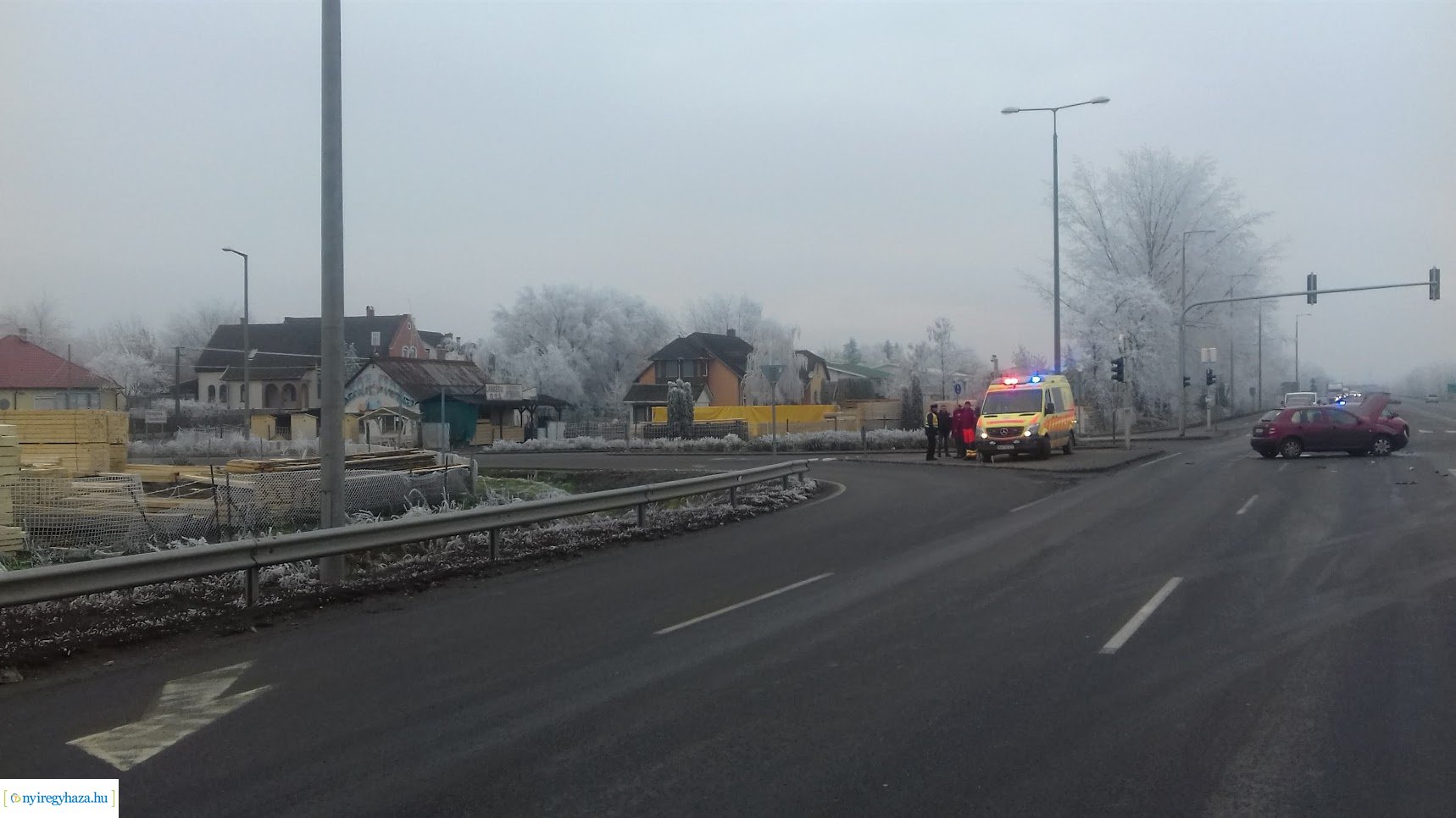 Baleset Rozsrétszőlő külterületén