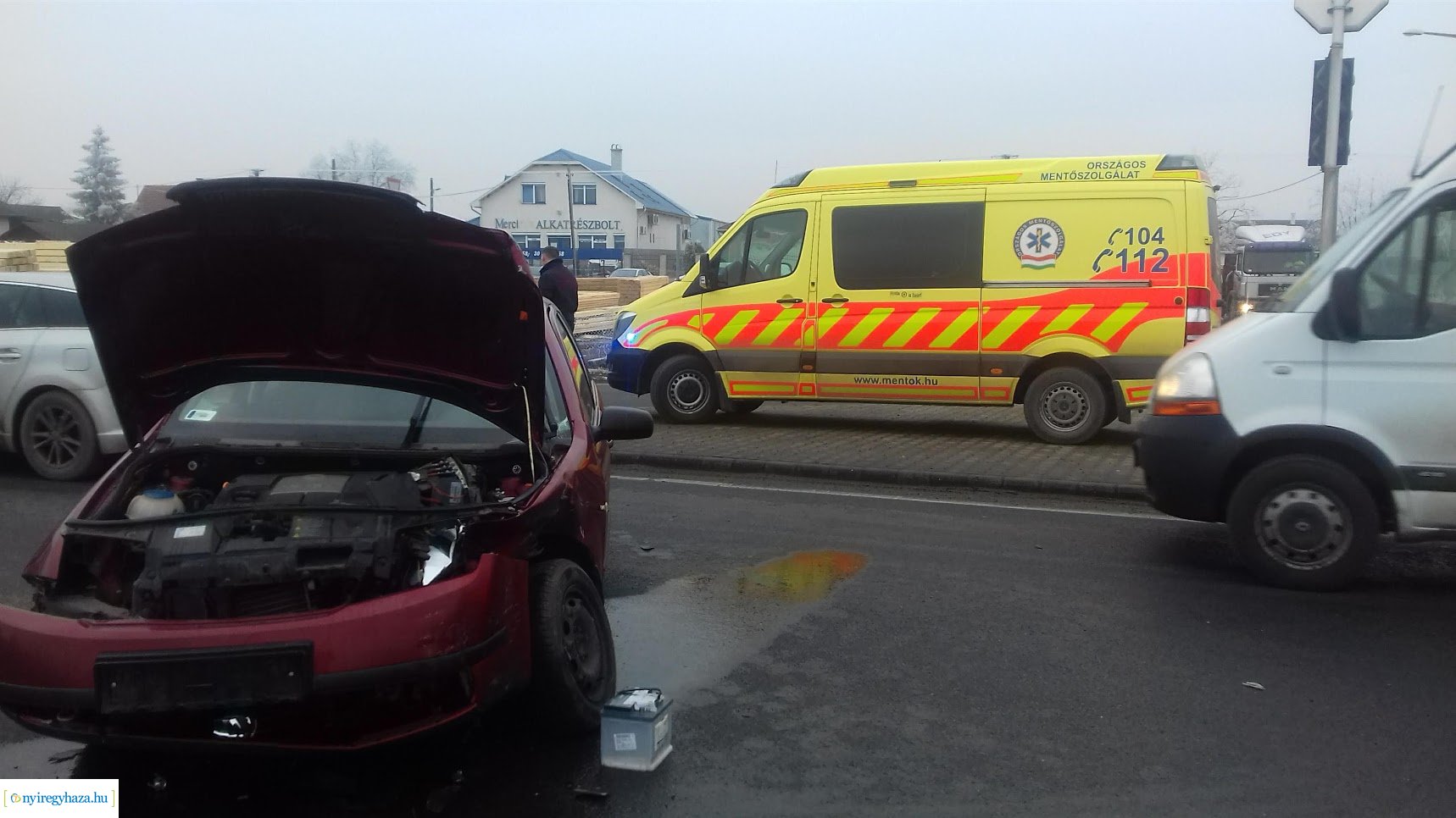 Baleset Rozsrétszőlő külterületén