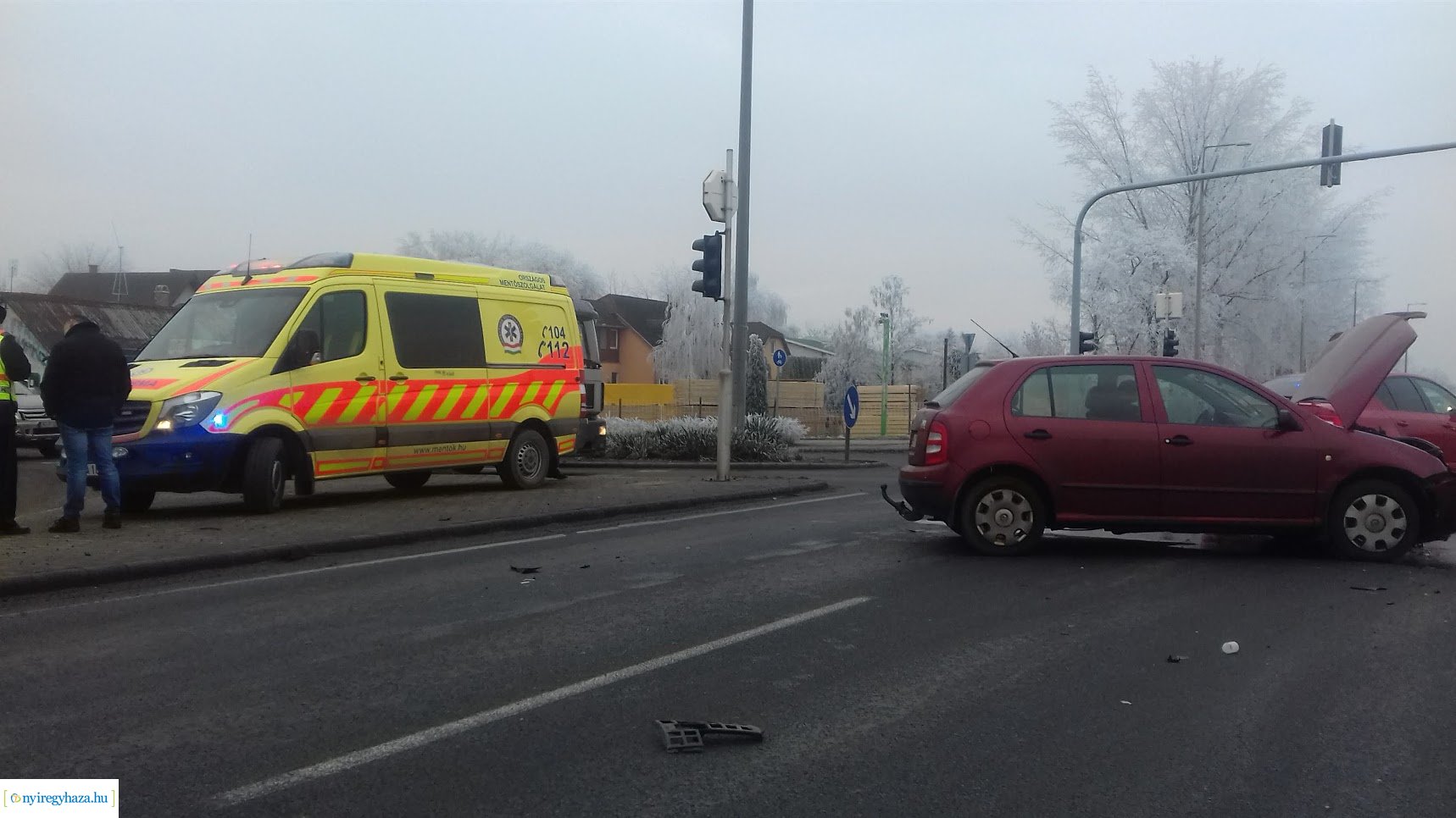 Baleset Rozsrétszőlő külterületén